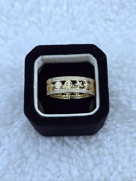 Neo Relique Jewelry - Neo Relique Gold💛 Double✌️ Band Ring💍 with Symbols - NIB